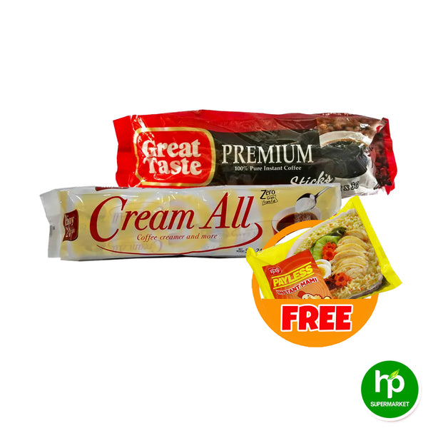 Buy Pack Cream  All Creamers 5g + Great Taste Premium Stick 2g Get 1 Free Payless Noodles