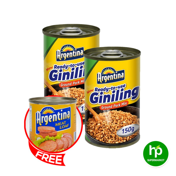 Buy 2 Argetina Ready-to-Use Giniling 150g get 1 Free Meat Loaf 100g