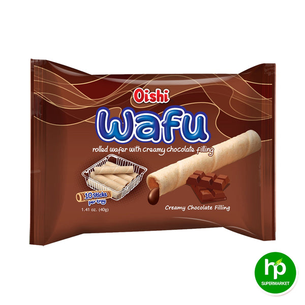 Oishi Wafu with Creamy Chocolate Filling Flavor 40g