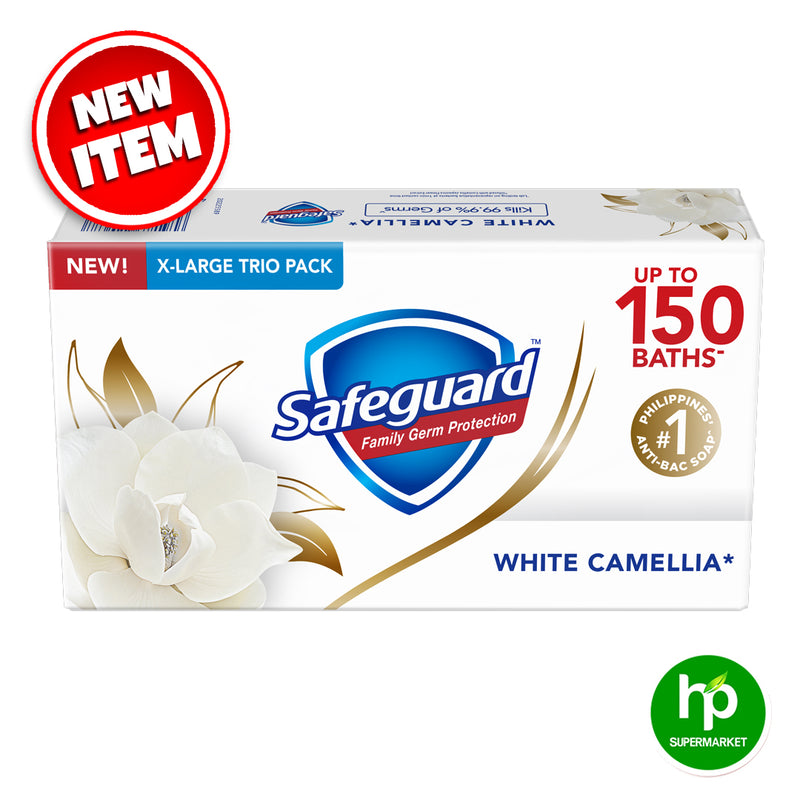 Safeguard White Camellia Bar Soap 160gx3