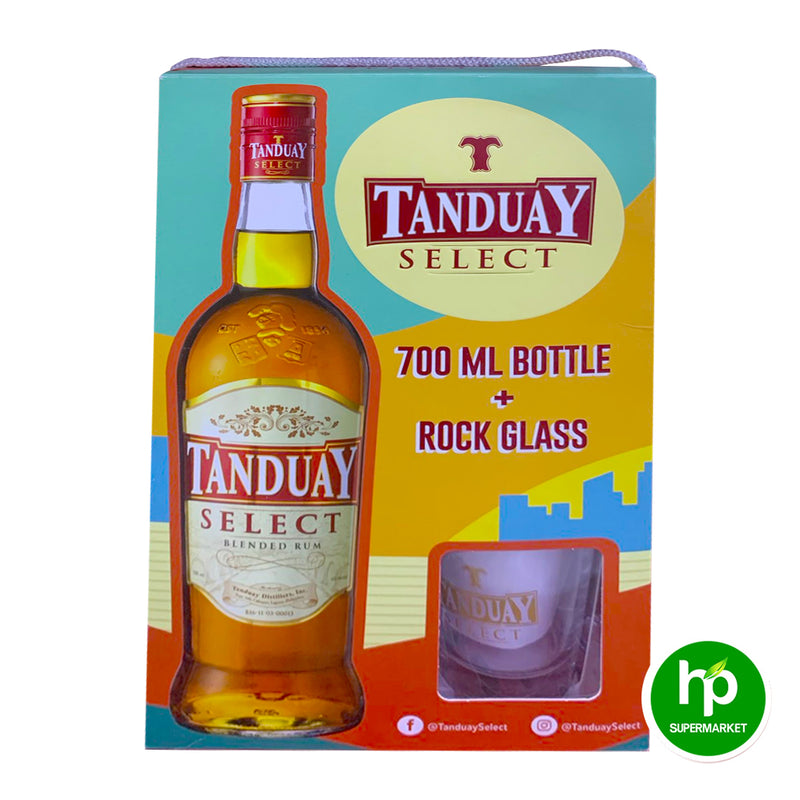 Tanduay Select 700ml + Rock Glass with Gift box