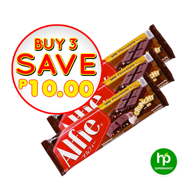 Buy 3 Alfie Milk Chocolate 31g Save P10.00