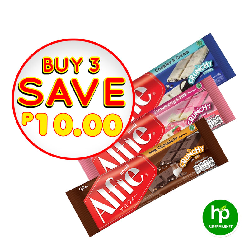 Buy Assorted Alfie Chocolate with Crunchy Bits 31g