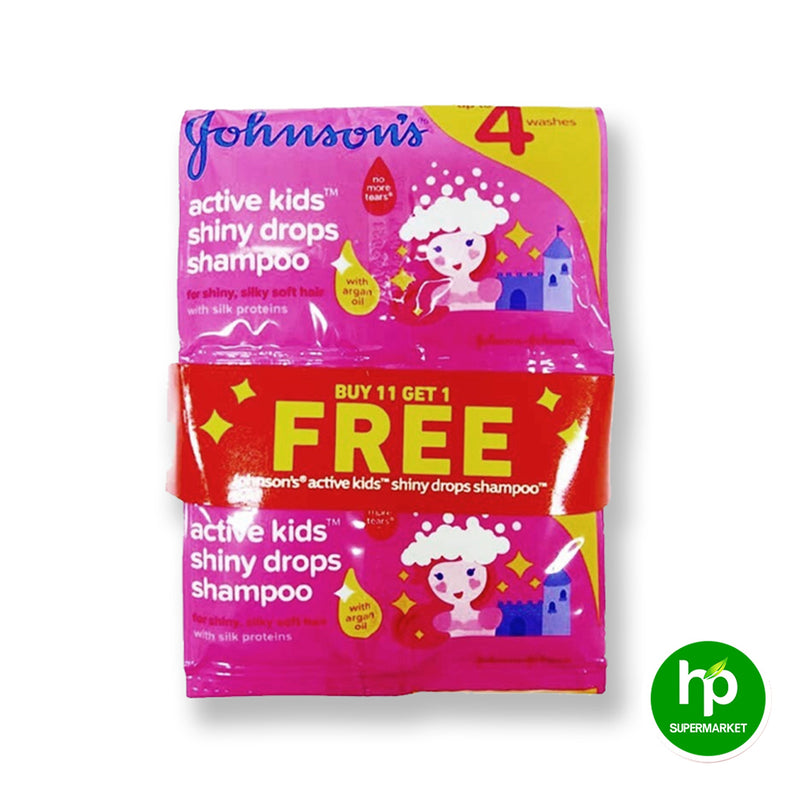 Johnsons Activ Kids Shiny drops Shampoo 11+1