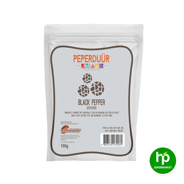 Pepperduur Black Pepper Ground 100g