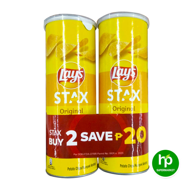 Buy 2 Lays Stax Original 105g Save 20.00