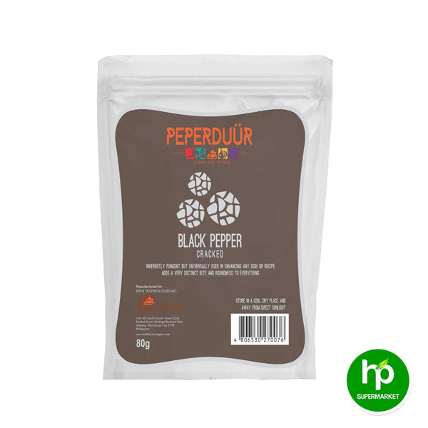 Pepperduur Black Pepper Cracked 80g