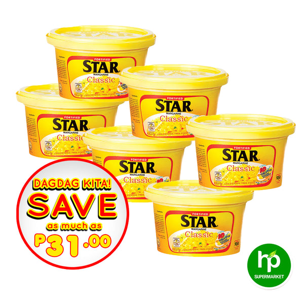 Buy 5+1  Star Margarine Classic 100g Save P31.00