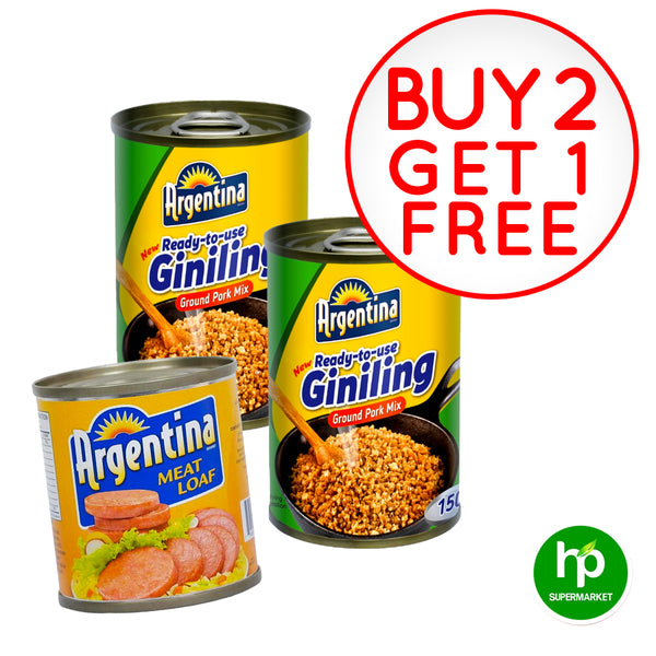 Buy 2 Argetina Giniling Ready to Use Get 1 Argetina Meat Loaf 100g