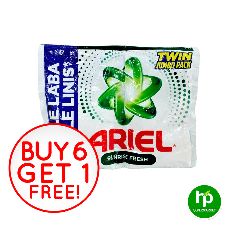 Ariel Sunrise Fresh Twin Jumbo Pack 6+1 Free