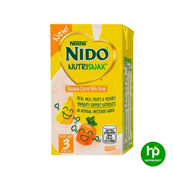 Nestle Nido Nutri Snax Banana-Carrot Milk Drink 110ml