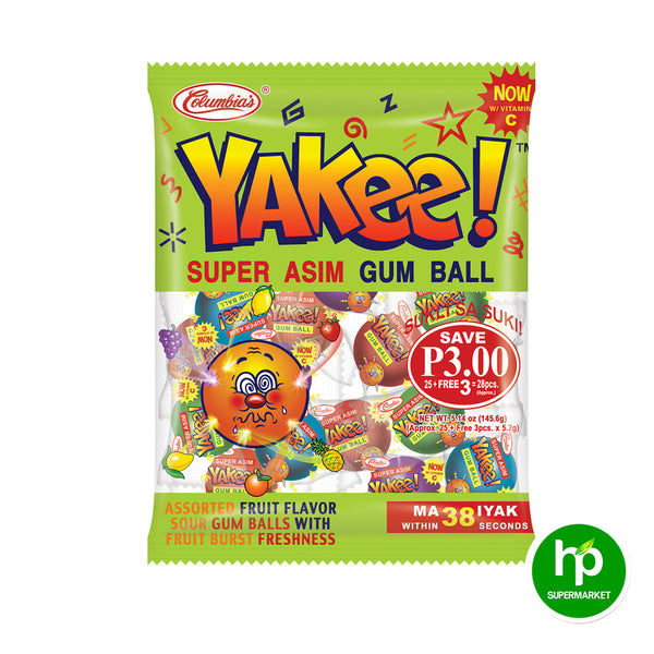 Yakee Super Asim Gum Ball 25pcs 119g