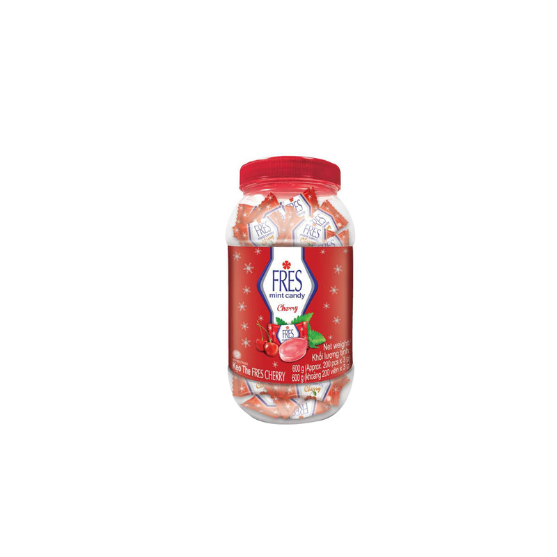 Fres Mint Candy Cherry Jar 600g