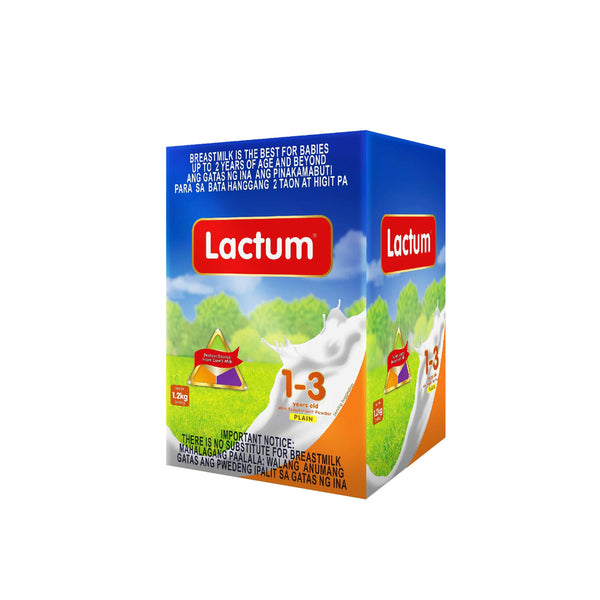 Lactum 1-3 Years Old PWD Plain 1.2kg