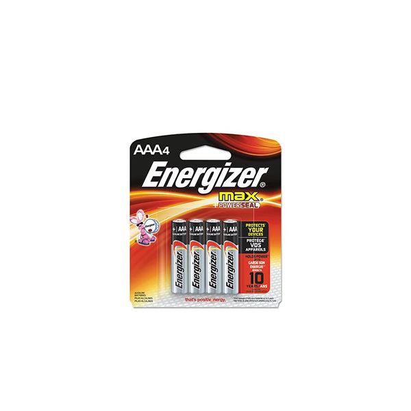 Energizer Battery E92Bp4 Max AAA 4's