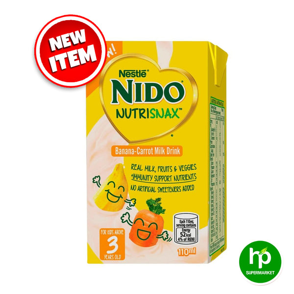 Nestle Nido Nutri Snax Banana-Carrot Milk Drink 110ml