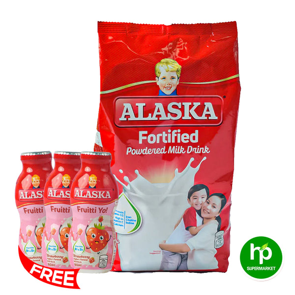 Buy Alaska Fortified Powdered Milk Drink 840g Get 3 Frutti Yo! 80ml