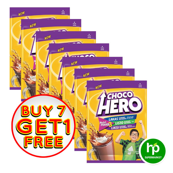 Buy 7+1 Choco Hero Powdered Choco Malt Milk Drink 24g