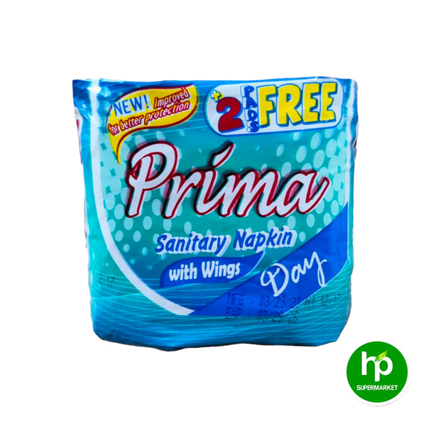 Prima Sanitary Napkin with Wings Day Use 8's+2