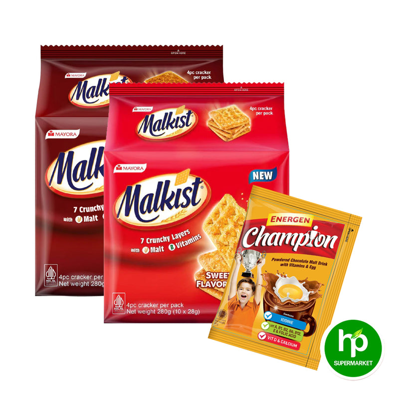 Buy 1 Malkist Biscuits BBQ Flavored + 1 Malkist Biscuits Sweet Glazed Flovored Get FREE