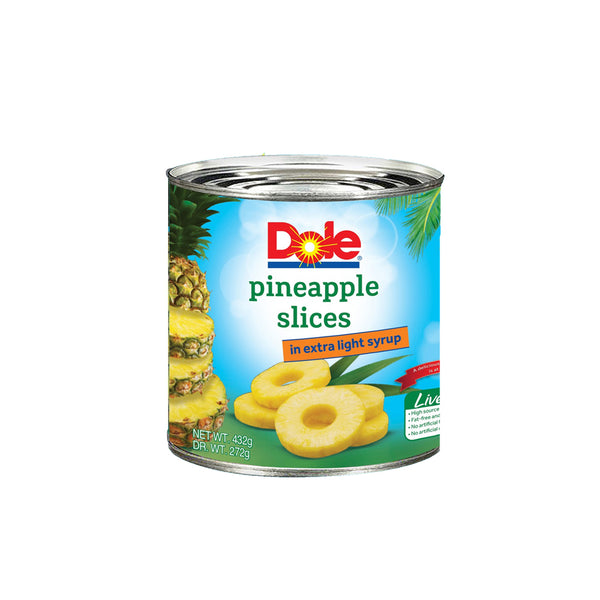 Dole Pineapple Slices in Extra Light Syrup 432g