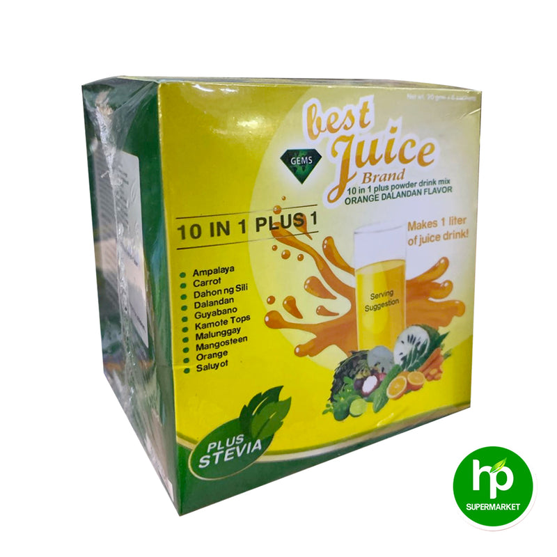 Best Juice 10 in 1 Plus 1 Orange Dalandan Flavor 30g x 6 Sachets