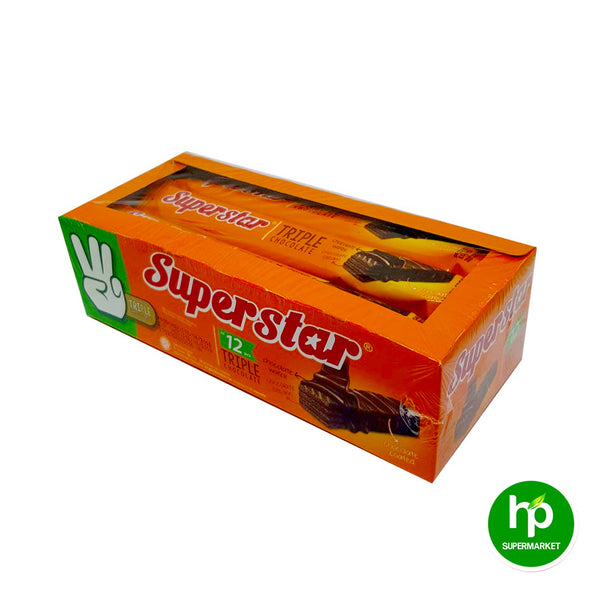 Superstar Triple Chocolate Coated Wafer 12's 18g