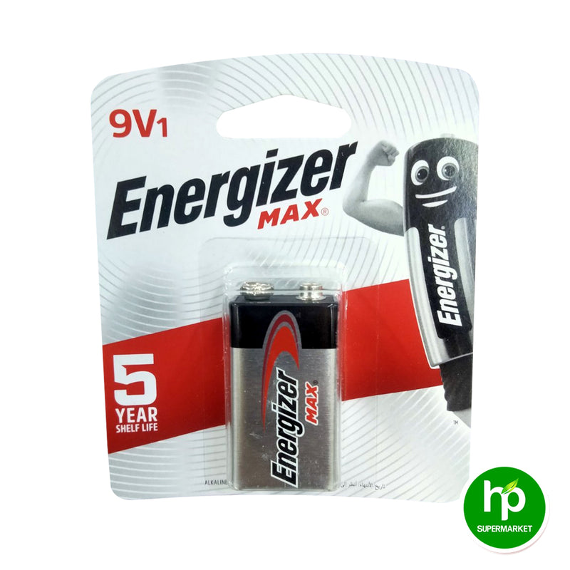 Energizer Max 9V Alkaline Battery 522 BP1