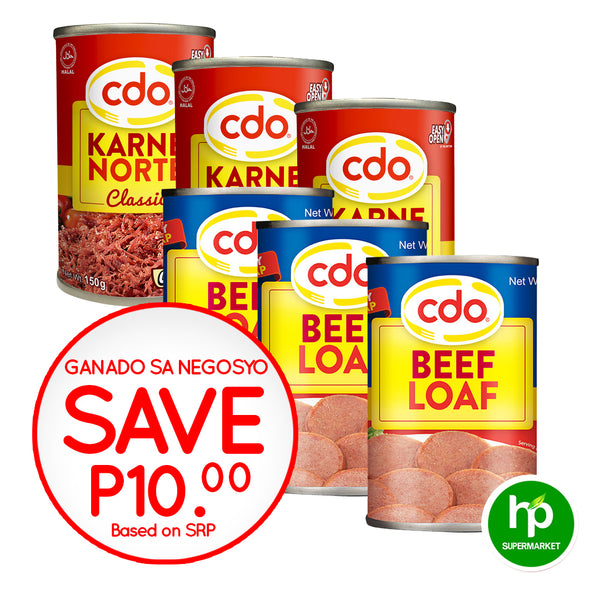 Buy 3 Cdo Karne Norte Classic & Cdo Beef Loaf 150g Save P10.00