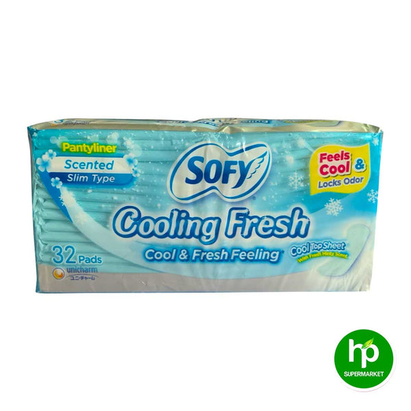 Sofy Cooling Fresh Pantyliner 32 Pads Scented