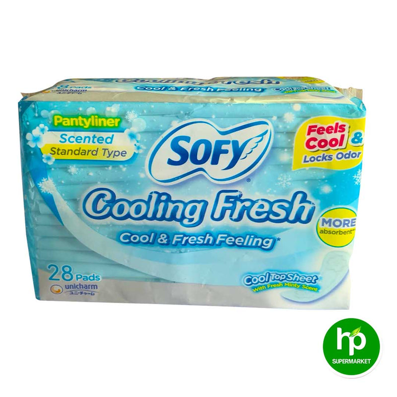 Sofy Cooling Fresh Pantyliner 28 Pads Scented