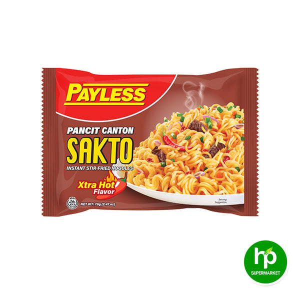 Payless Sakto Pancit Canton Xtra Hot 70g