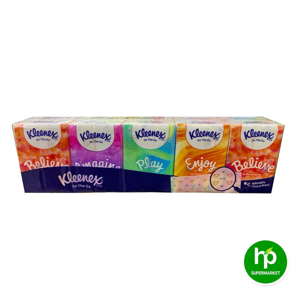 Kleenex Hanky Pack Pocket Tissue 3 Ply (9s x 10 Packs)