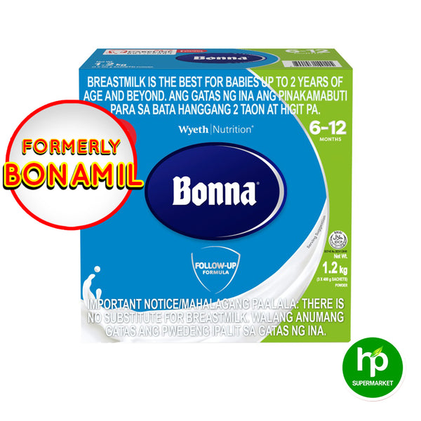 Bonna Formula 6-12 Months Powder (3 x 400g Sachets) 1.2 kg