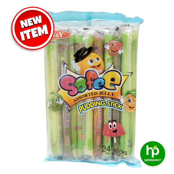 H&Y Soffee Assorted Jelly Pudding Stick 24's 360g