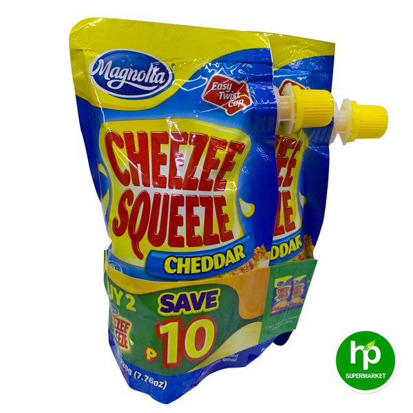 Buy 2 Magnolia Cheezee Squeeze Cheddar 220g Save P10.00