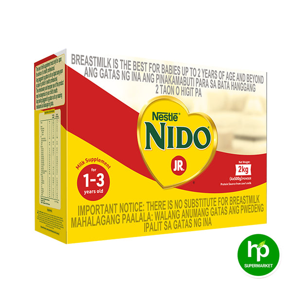 NIDO Junior Milk Supplement 1-3 Years Old 2kg (4x500g Powder Milk)