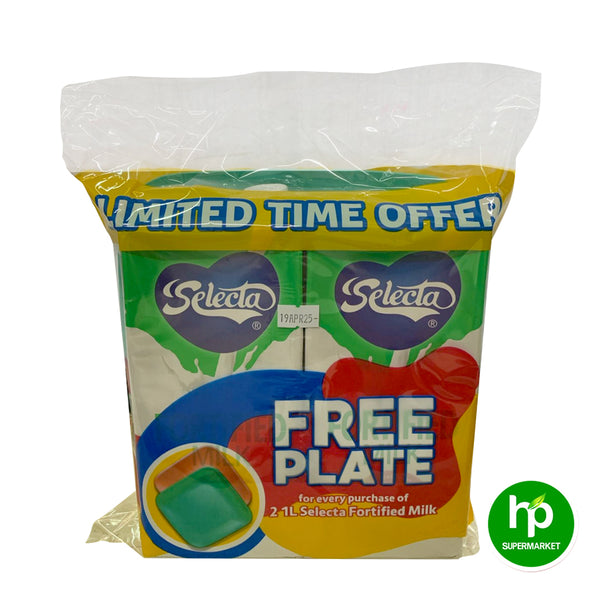 Buy 2 Selecta Fortified Milk 1L Get Free Plate