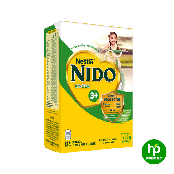 NIDO Kinder 3+ Pre-School Powder Milk 700g (2x350g Milk Powder)