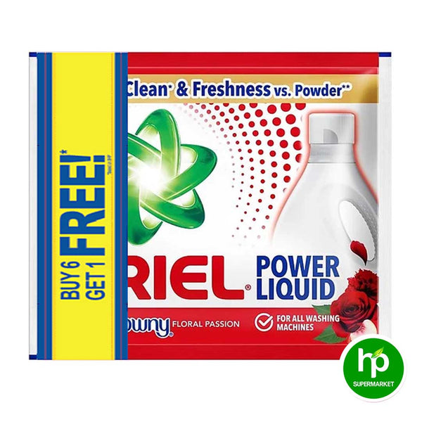 Ariel Power Liquid Detergent with Downy Floral Passion 54 6+1