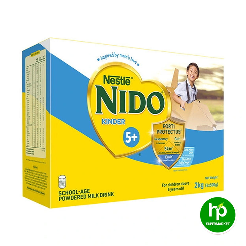 Nido Kinder 5+ School-Age Powdered Milk Drink 2kg (4x500g)