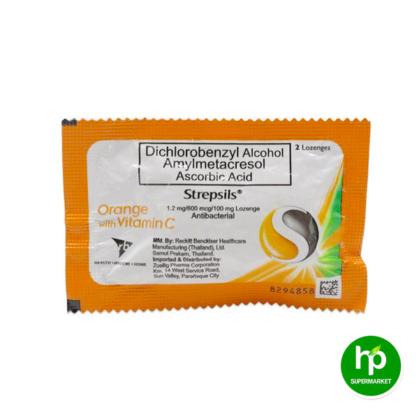 Strepsils Orange with Vitamin C 8's Lozenges