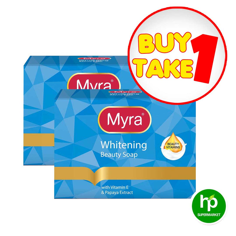 Myra Whitening Beauty Soap 90g Buy 1 Take 1