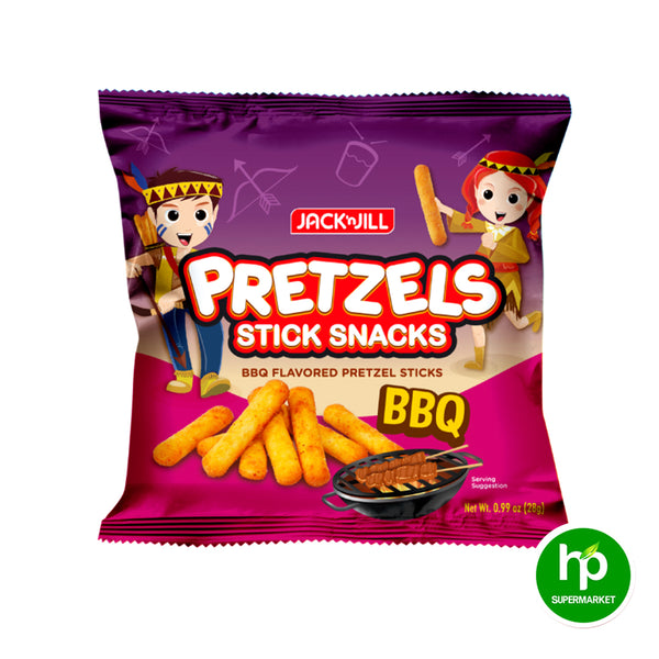 JnJ Pretzels Stick Snacks Barbeque 28g