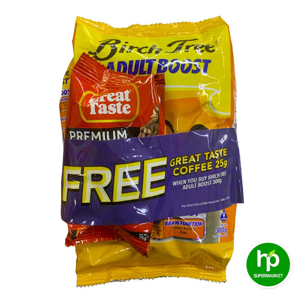 Birch Tree Adult Boost 300g get Free Great Taste Premium 25g