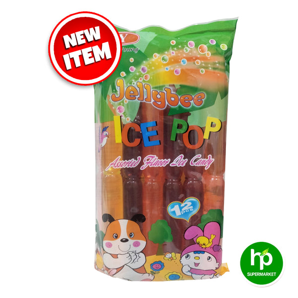 H&Y Jellybee Ice Pop Assorted Flavored Ice Candy 12's 540g