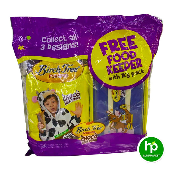 Birch Tree Fortified Choco 1kg Get Free Foodkeeper