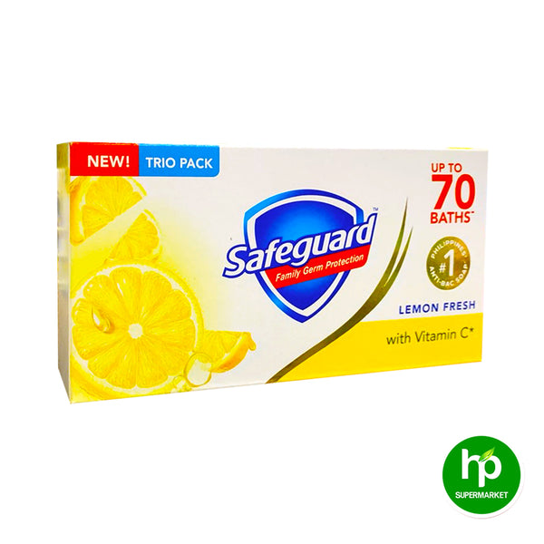 Safeguard Bath Soap Lemon Fresh 85g Trio Pack