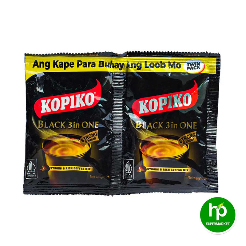 Kopiko Black 3in1 Strong Coffee Mix Twin Pack 60g