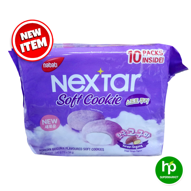 Nabati Nextar Soft Cookie Korean Goguma Sweet Potato Flavour 340g